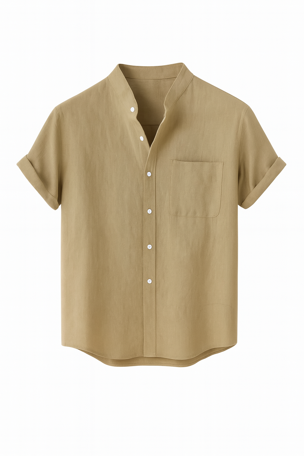 Camisa De Linho Masculina Com Bolso