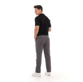 Calça Masculina Cinza Algodão Egípcio