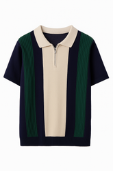 Blusa Polo Masculina Meio Zip