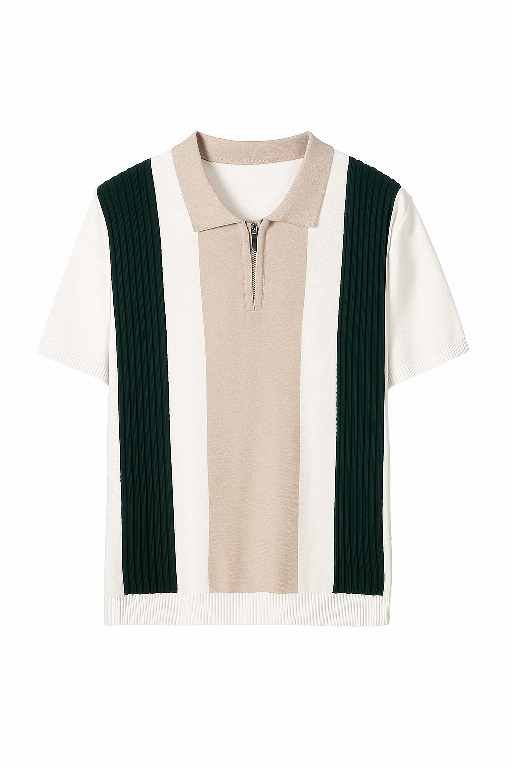 Blusa Polo Masculina Meio Zip