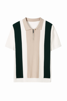 Blusa Polo Masculina Meio Zip