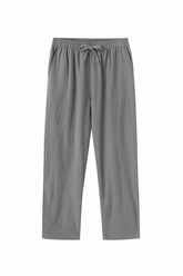 Calça Masculina Cinza Algodão Egípcio