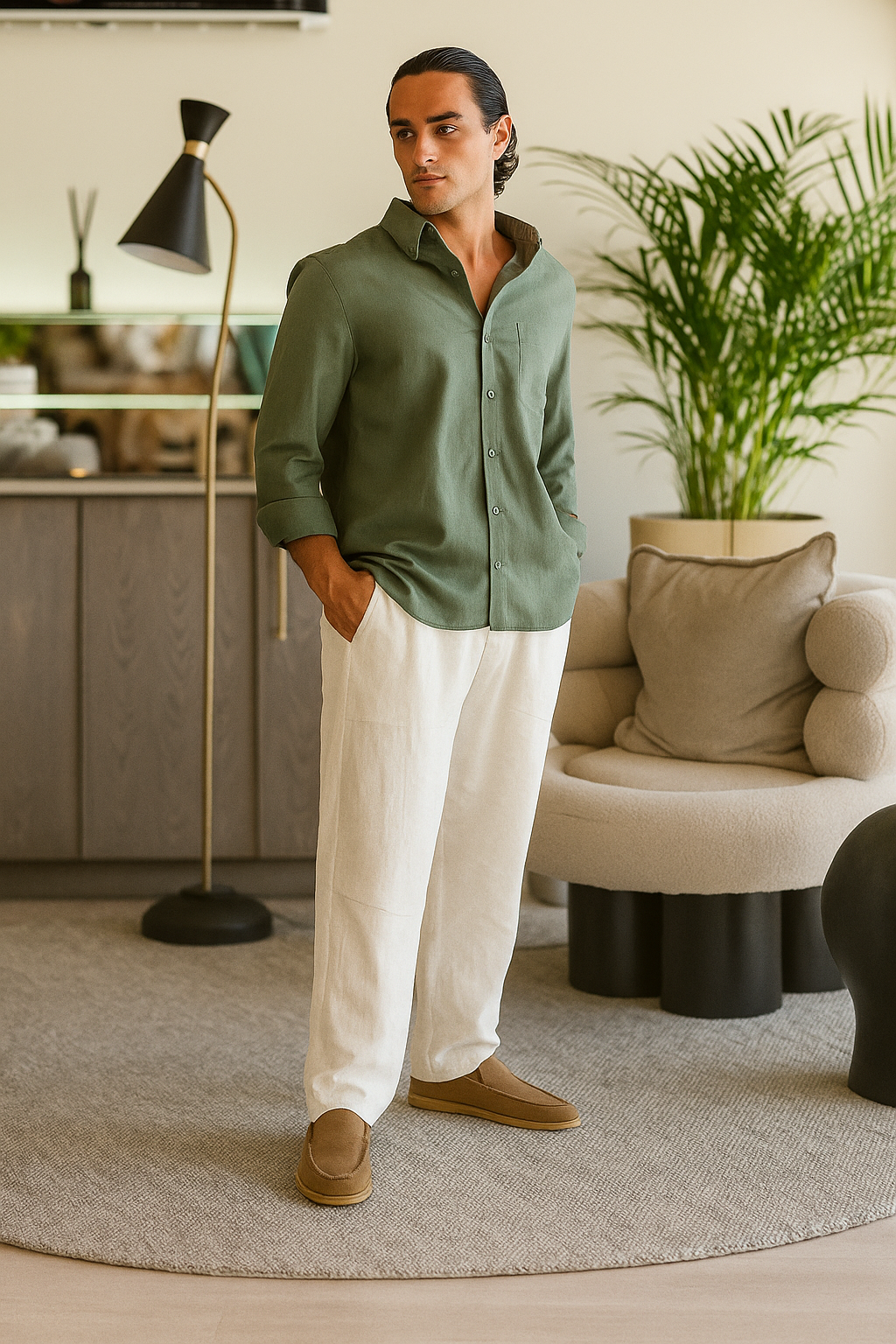 Conjunto Masculino de Linho