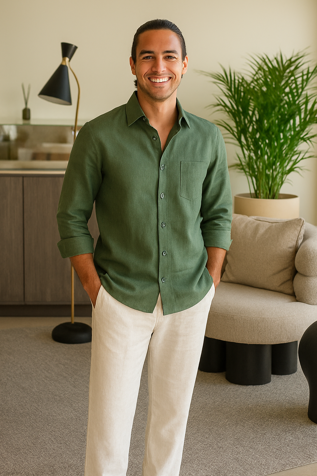 Conjunto Masculino de Linho