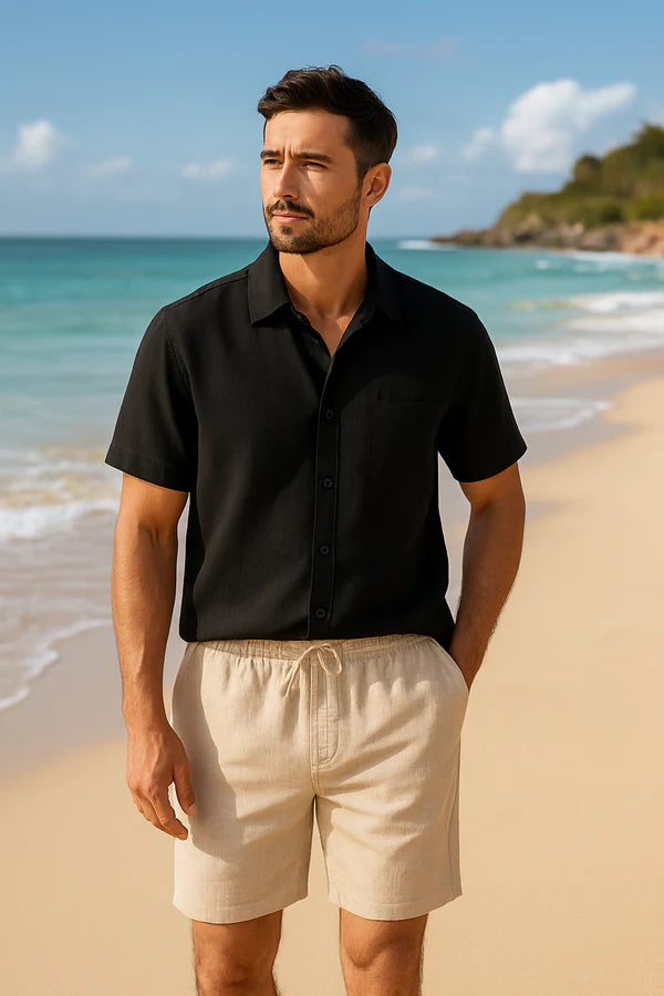 Bermuda de Linho Premium Masculina