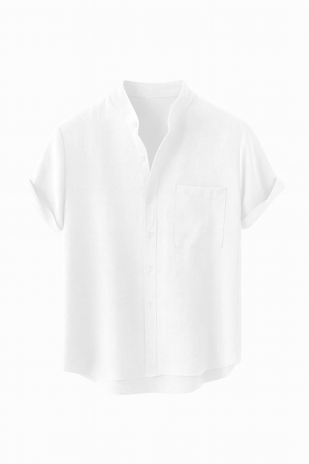 Camisa De Linho Masculina Com Bolso