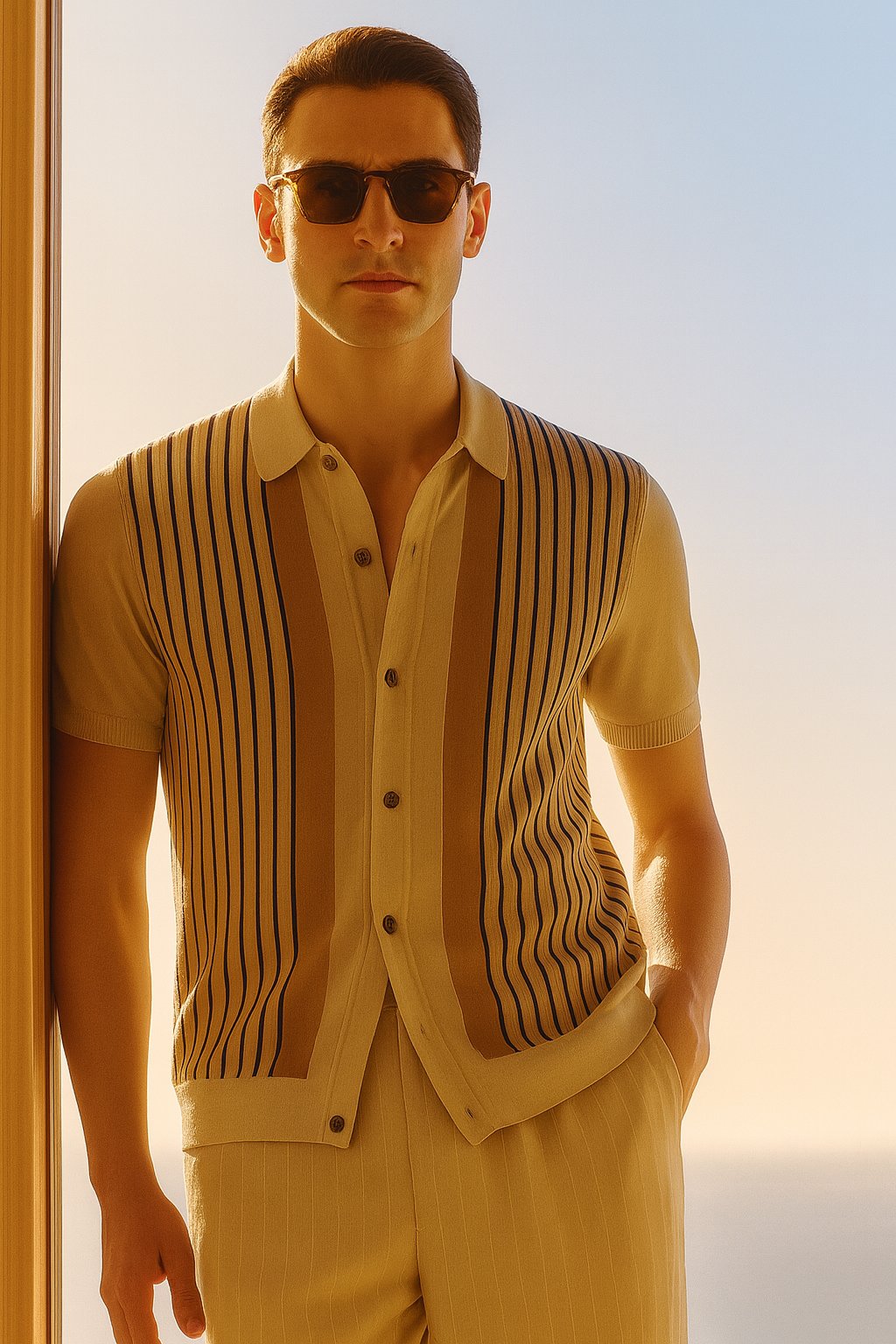 Camisa Polo de Tricô Masculina