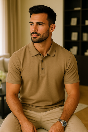 Camisa Polo Masculina Manga Curta