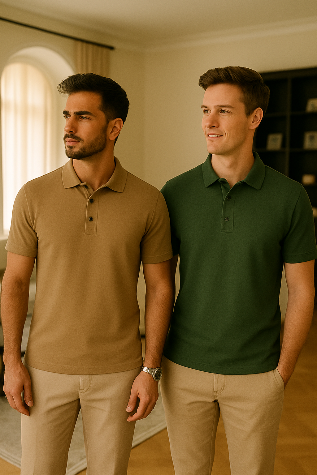 Camisa Polo Masculina Manga Curta