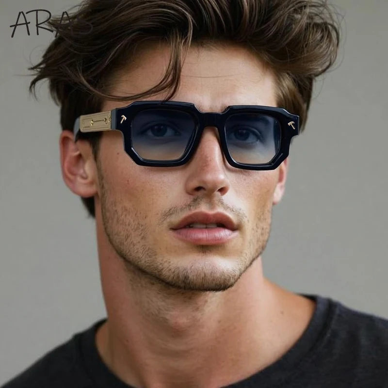 Polarized Square Sunglasses Men 2025 Luxury Brand Vintage Rectangle Sun Glasses Classic Driving Eyewear For Male UV400 Shades